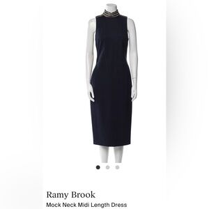 Ramy Brook Mock Neck Midi Length Dress